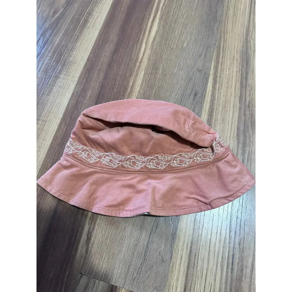 Janie and Jack Reversible Pink Floral Bucket Hat
